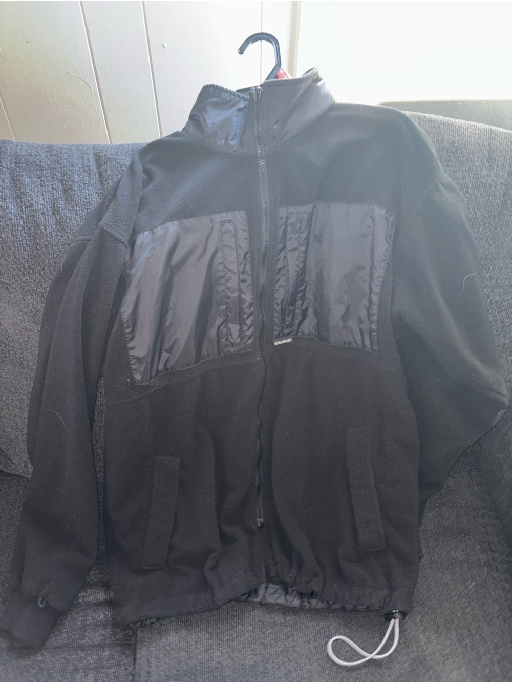 Stearns Men's Black Full Zip Stand-Up Collar Jacket  sz LG